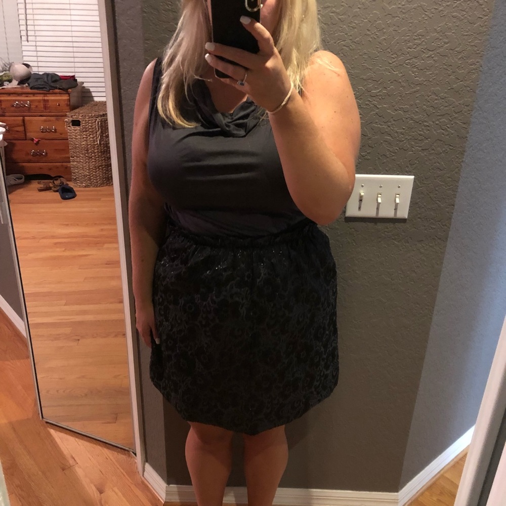 Ann Taylor Loft Dress with Jacquard bottom